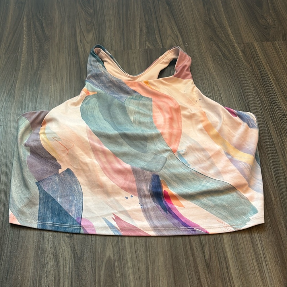 Athleta Conscious Crop Bra Plus Sized Patterned